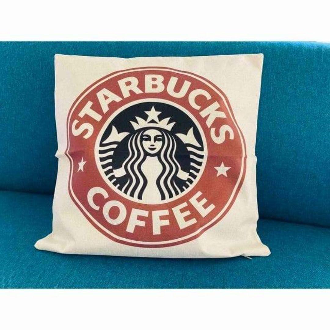 スタバ クッションカバー ブラウン 45x45cm | 2枚目