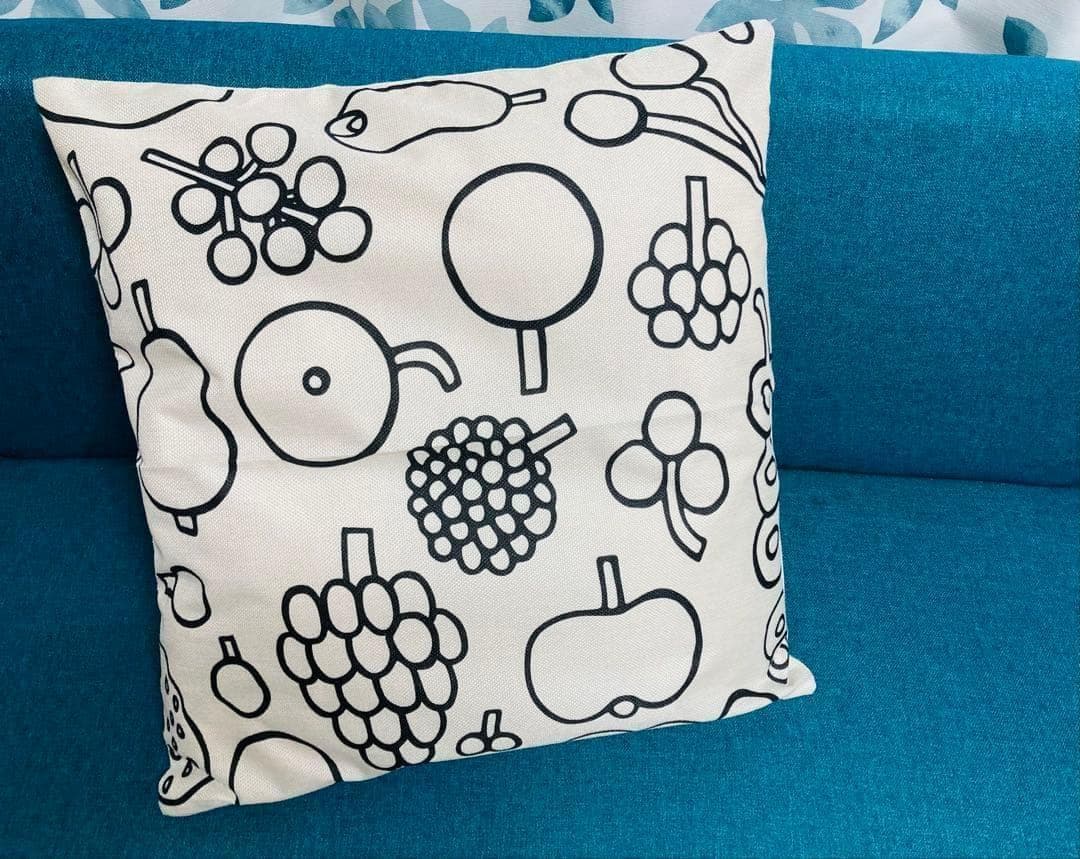 iittala イッタラ フルッタ 座布団カバー 55×59cm ハンドメイド | 3枚目