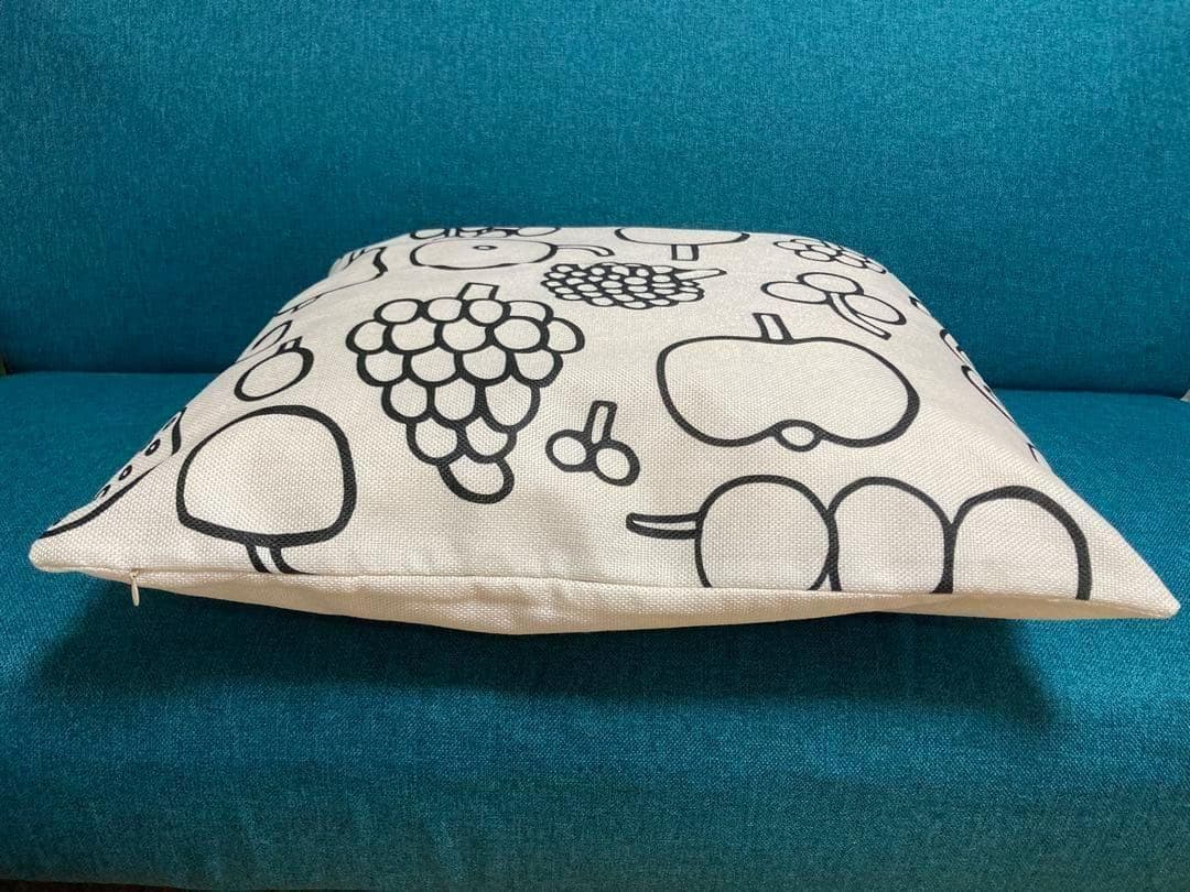 iittala イッタラ フルッタ 座布団カバー 55×59cm ハンドメイド | 6枚目