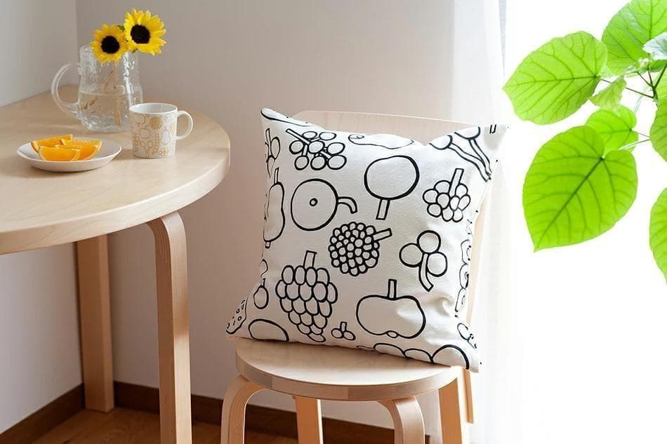 iittala イッタラ フルッタ 座布団カバー 55×59cm ハンドメイド | 8枚目
