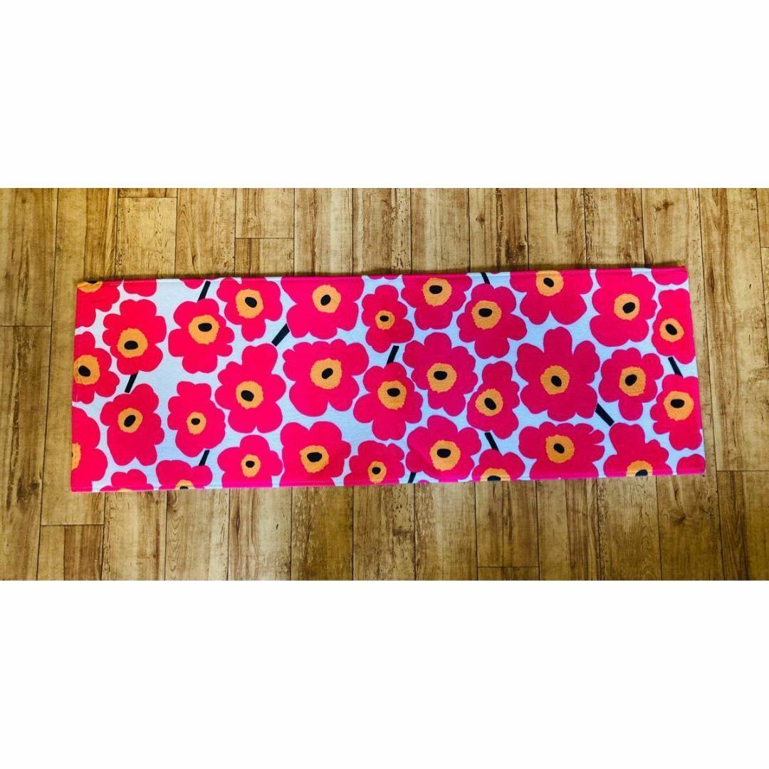 マリメッコ マット ピンク【40センチ×120センチ】 | 3枚目