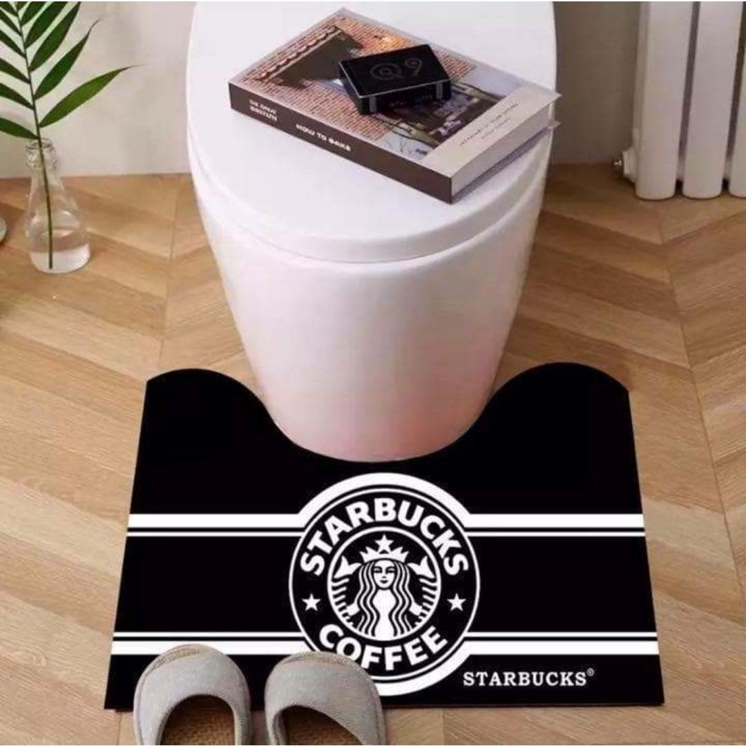 スタバ・トイレマット ブラック 【40×50】