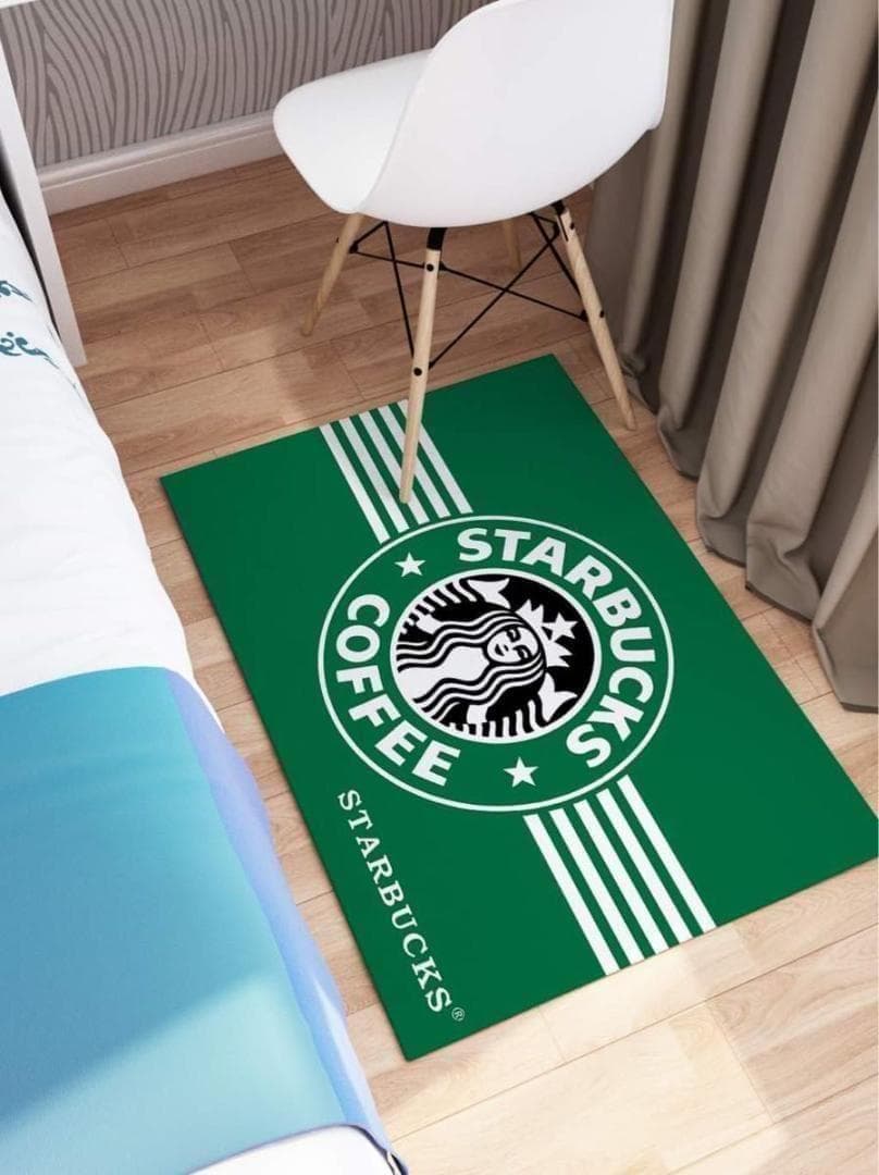 ★大人気★スタバ・マット★グリーン★【40センチ×60センチ】