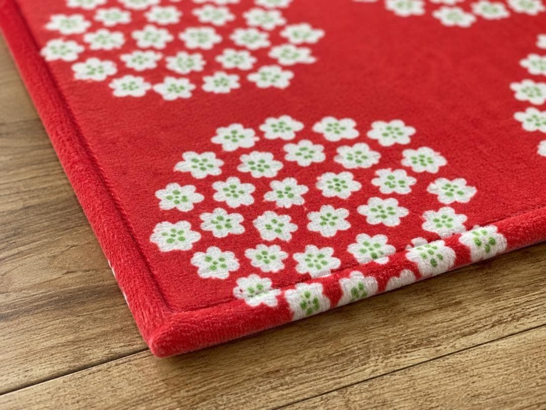 マリメッコ marimekko Puketti レッド マット【40×120】 | 3枚目