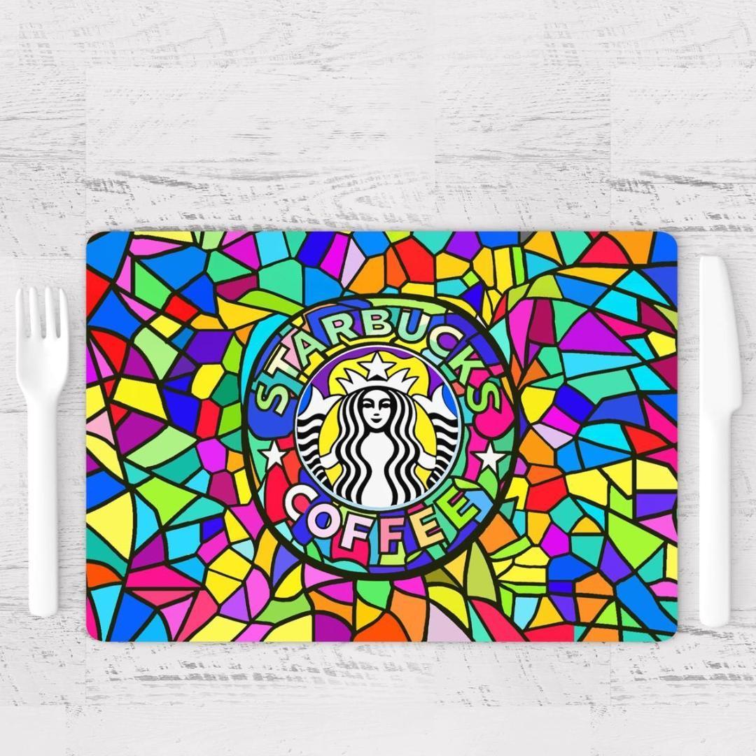 ★大人気★スタバ・ランチョンマット★ステンドグラス 30cm x 45cm