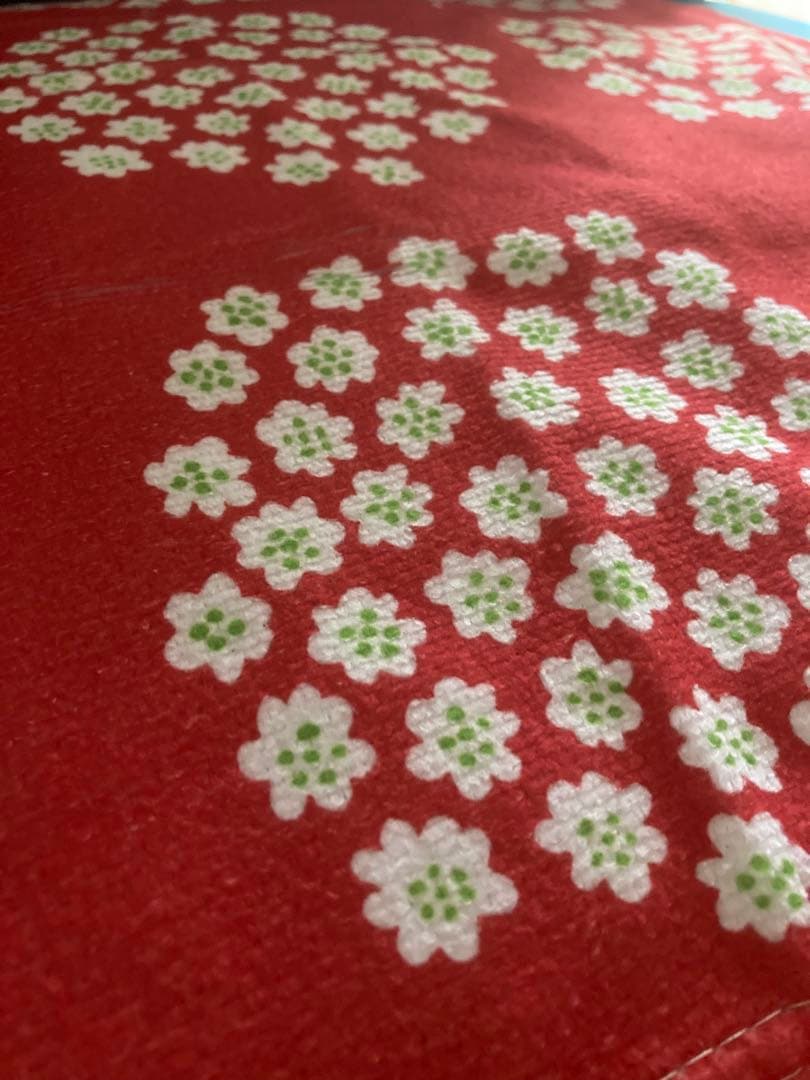 マリメッコ marimekko Puketti レッド タオル 50×100 | 2枚目
