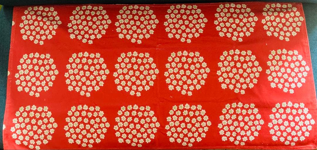 マリメッコ marimekko Puketti レッド タオル 50×100 | 5枚目