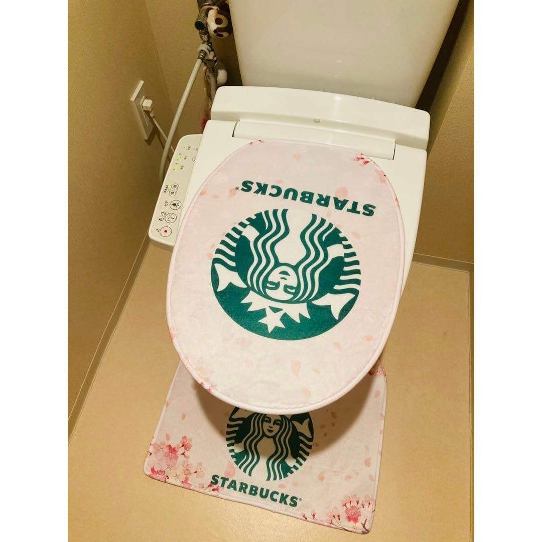 スタバ・トイレカバー&マット ピンク 40cm×50cm | 3枚目