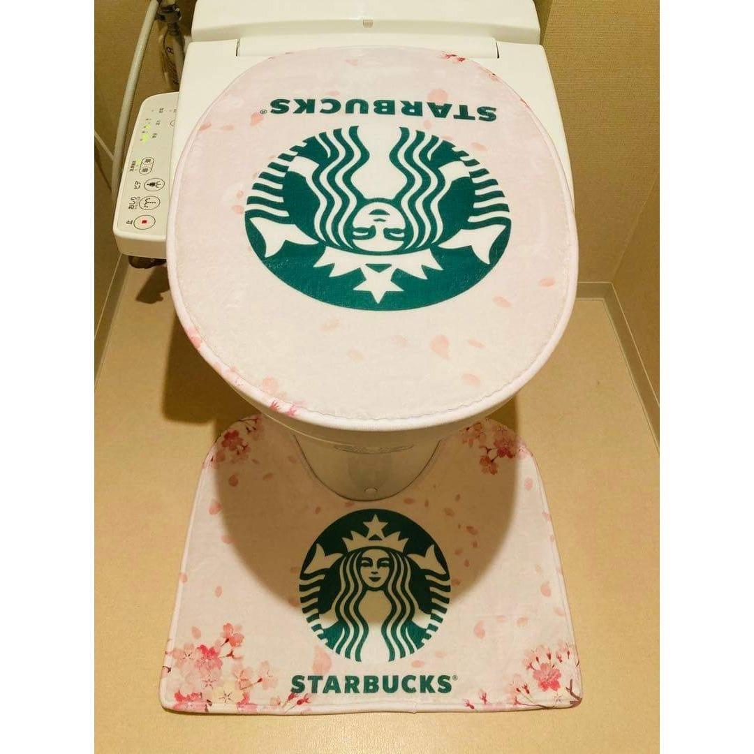 スタバ・トイレカバー&マット ピンク 40cm×50cm | 4枚目