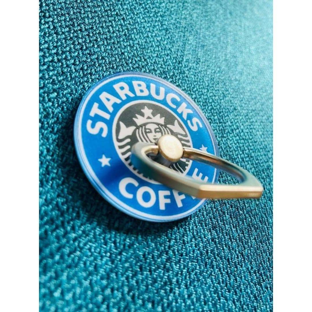 ★大人気★スタバ・スマホリング★ブルー | 1枚目