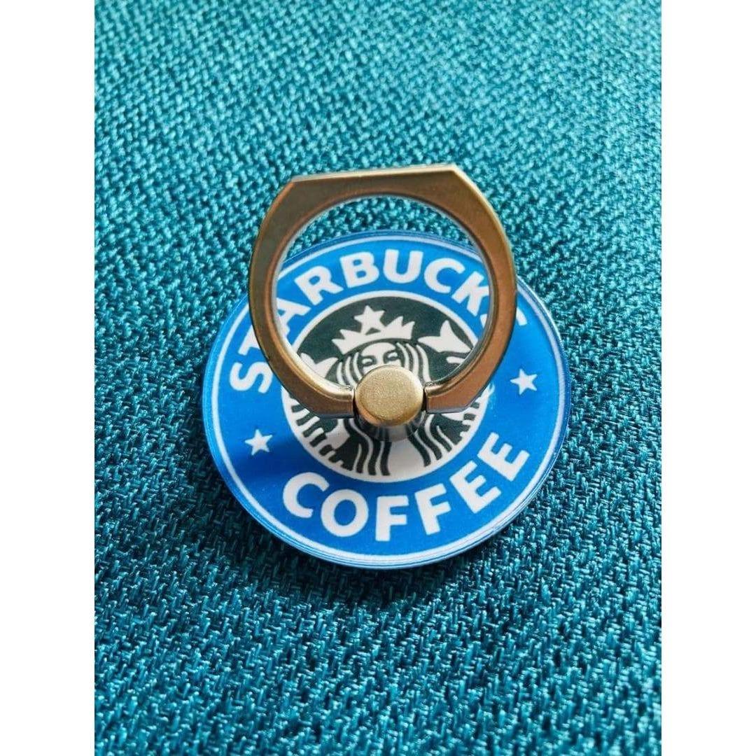 ★大人気★スタバ・スマホリング★ブルー | 2枚目