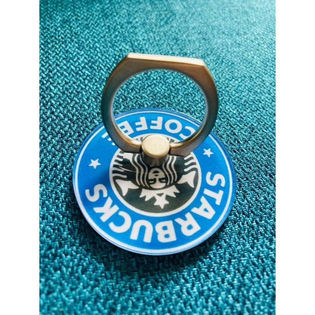★大人気★スタバ・スマホリング★ブルー | 3枚目