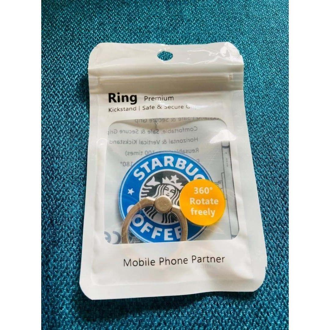 ★大人気★スタバ・スマホリング★ブルー | 6枚目