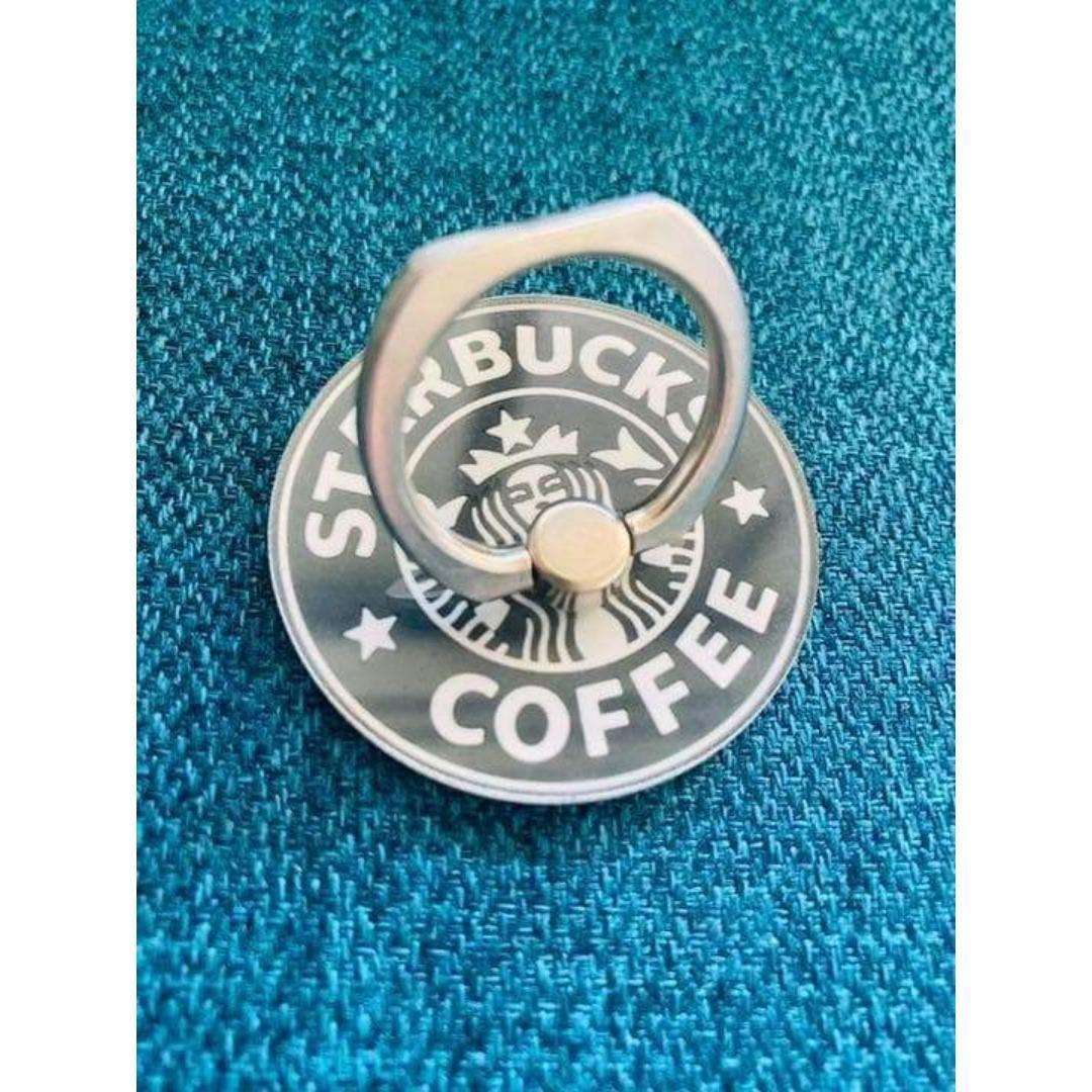 ✨大人気✨スタバ・スマホリング✨ブラック | 1枚目