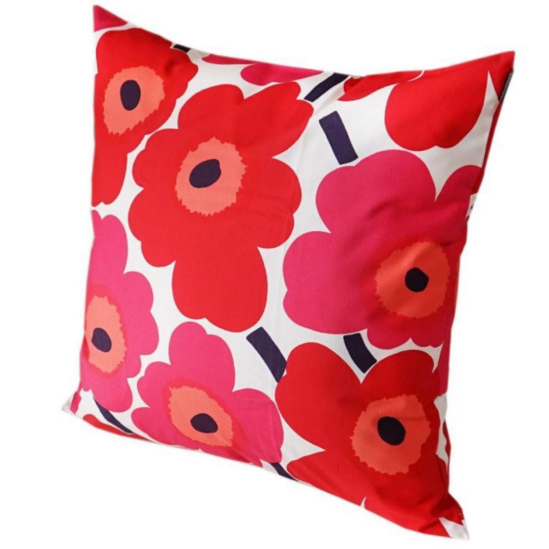 マリメッコ marimekko 座布団カバー ピンク55x59cm | 1枚目