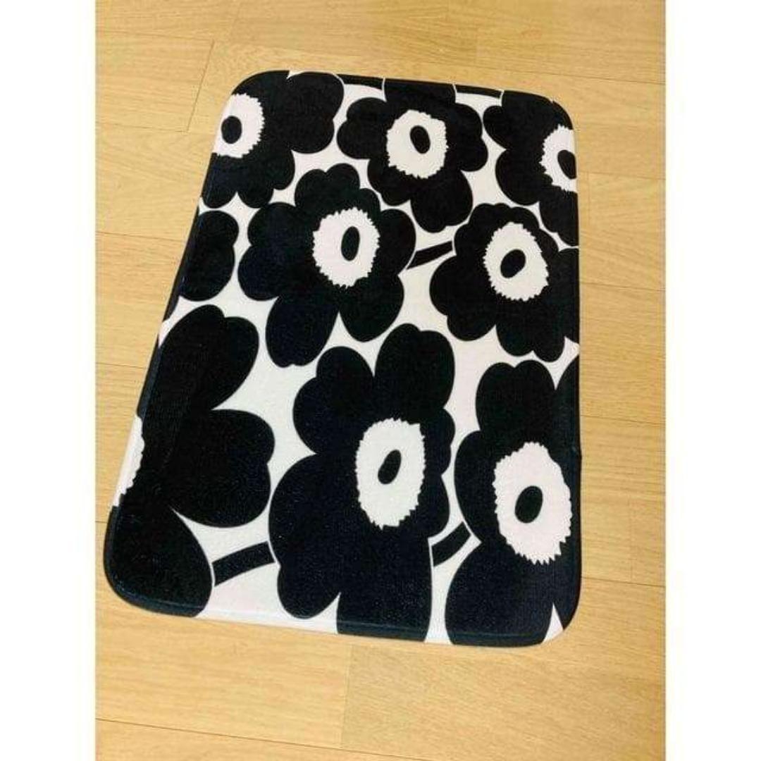 ✨大人気✨マリメッコ・マット✨ブラック【40センチ×60センチ】 | 4枚目