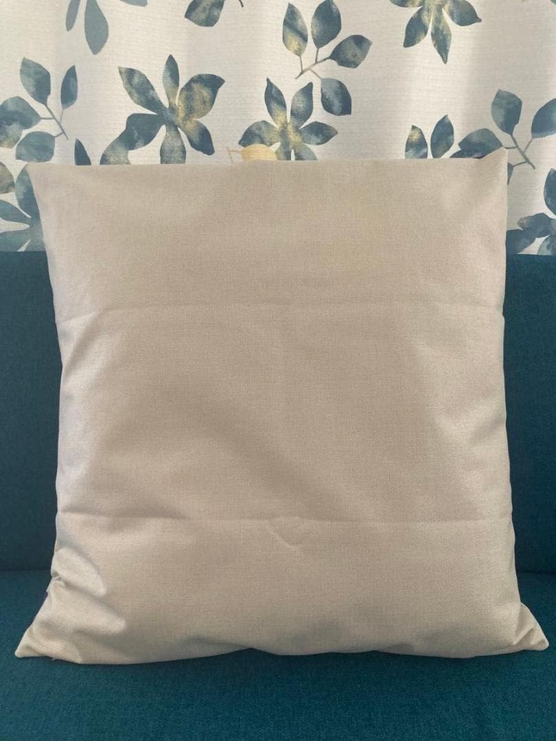 日本製 リネン100％ クッションカバー 45×45cm 北欧風クローバー柄｜ | 2枚目