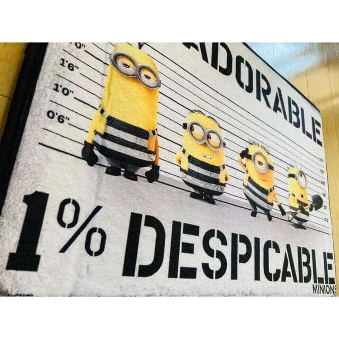 MINIONS ミニオン ステンドグラス マット 40×60 | 5枚目