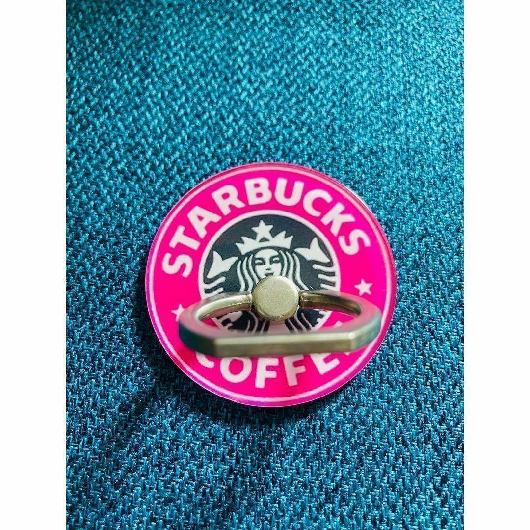 ✨大人気✨スタバ・スマホリング✨ピンク | 1枚目