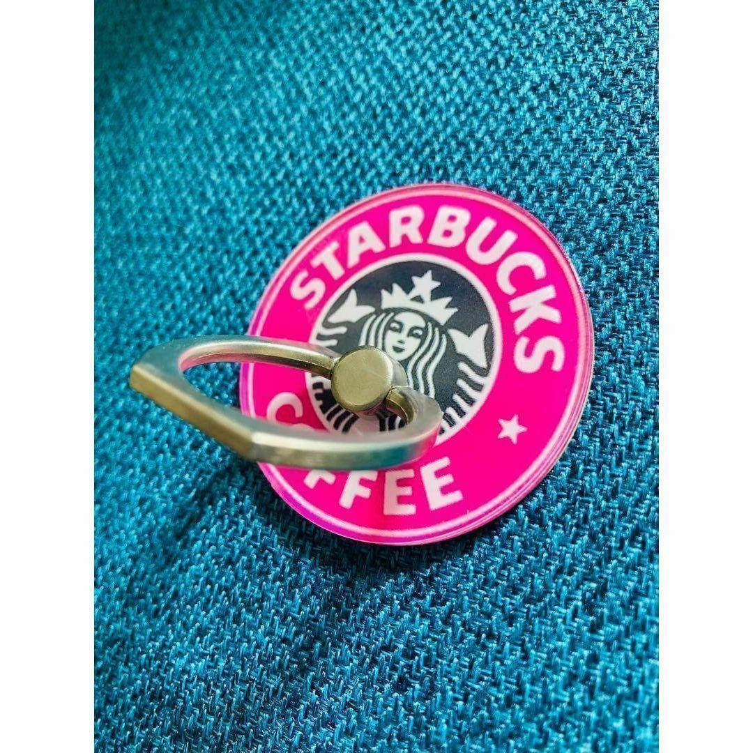 ✨大人気✨スタバ・スマホリング✨ピンク | 2枚目