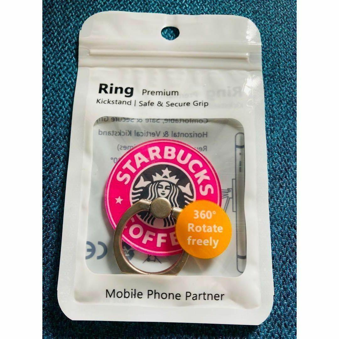 ✨大人気✨スタバ・スマホリング✨ピンク | 4枚目