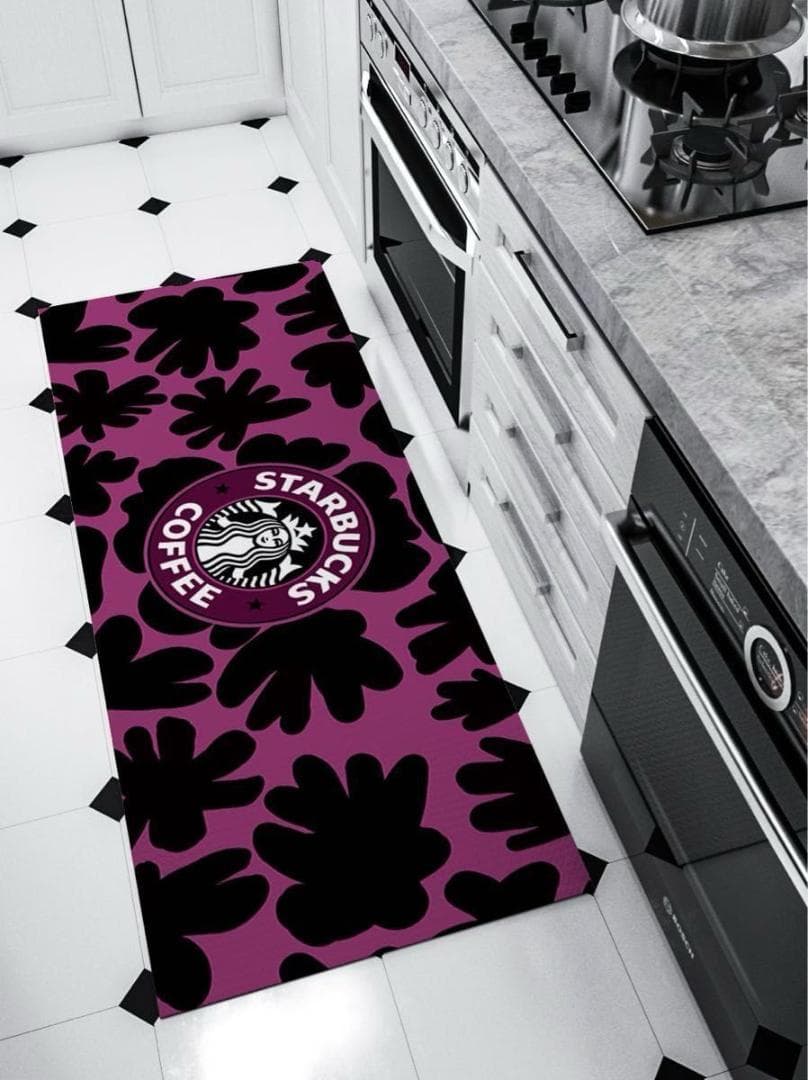 ★大人気★スタバ・マット★パープル★【40センチ×120センチ】 | 1枚目