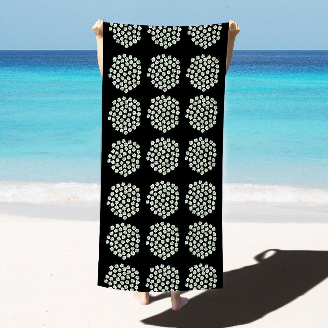 マリメッコ marimekko Puketti ブラック タオル 50×100