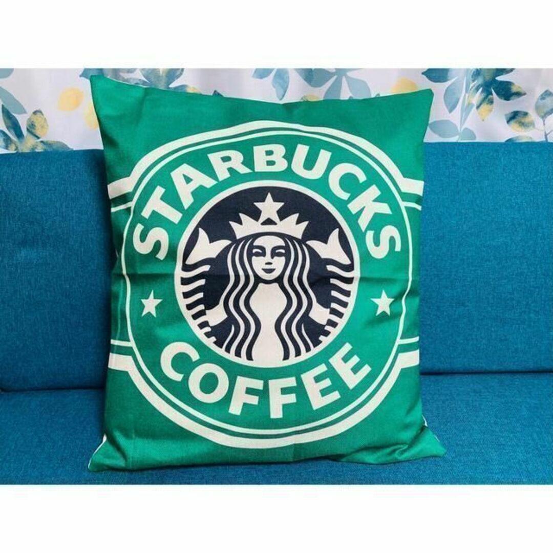 ★大人気★スタバ・クッション・座布団カバー★グリーン【55✖︎59】 | 2枚目