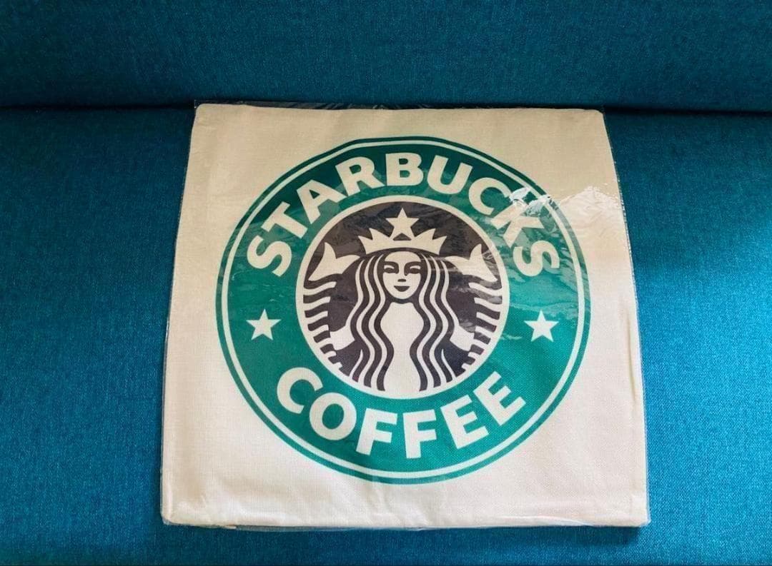 ★大人気★スタバ★クッションカバー★グリーン 45x45cm | 4枚目