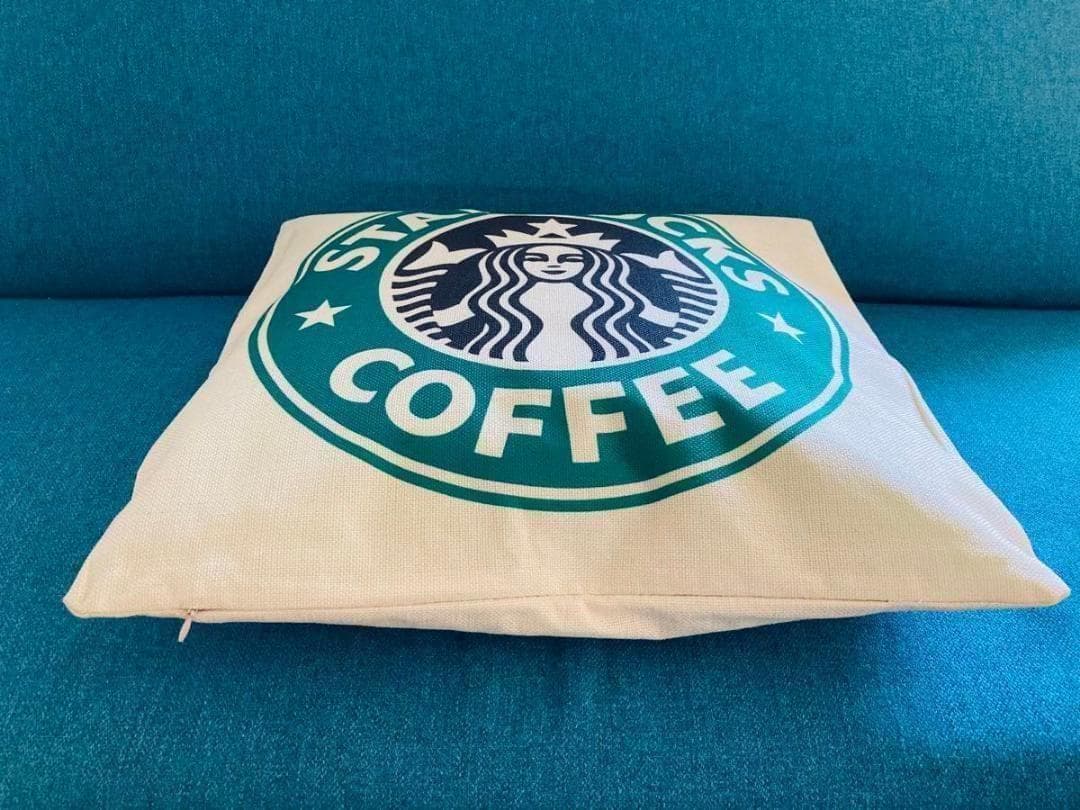 ★大人気★スタバ★クッションカバー★グリーン 45x45cm | 6枚目