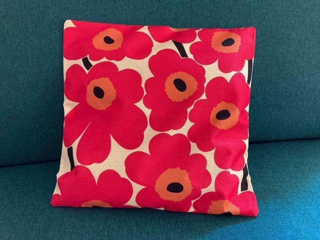 マリメッコ marimekko クッションカバー ピンク45x45cm | 2枚目