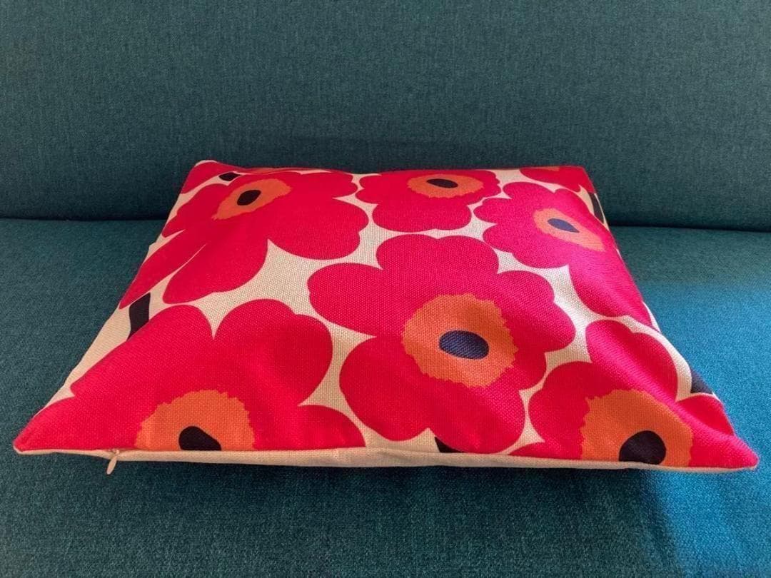 マリメッコ marimekko クッションカバー ピンク45x45cm | 4枚目
