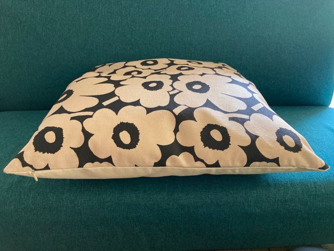 マリメッコ marimekko 座布団カバー ブラック 55x59cm | 5枚目