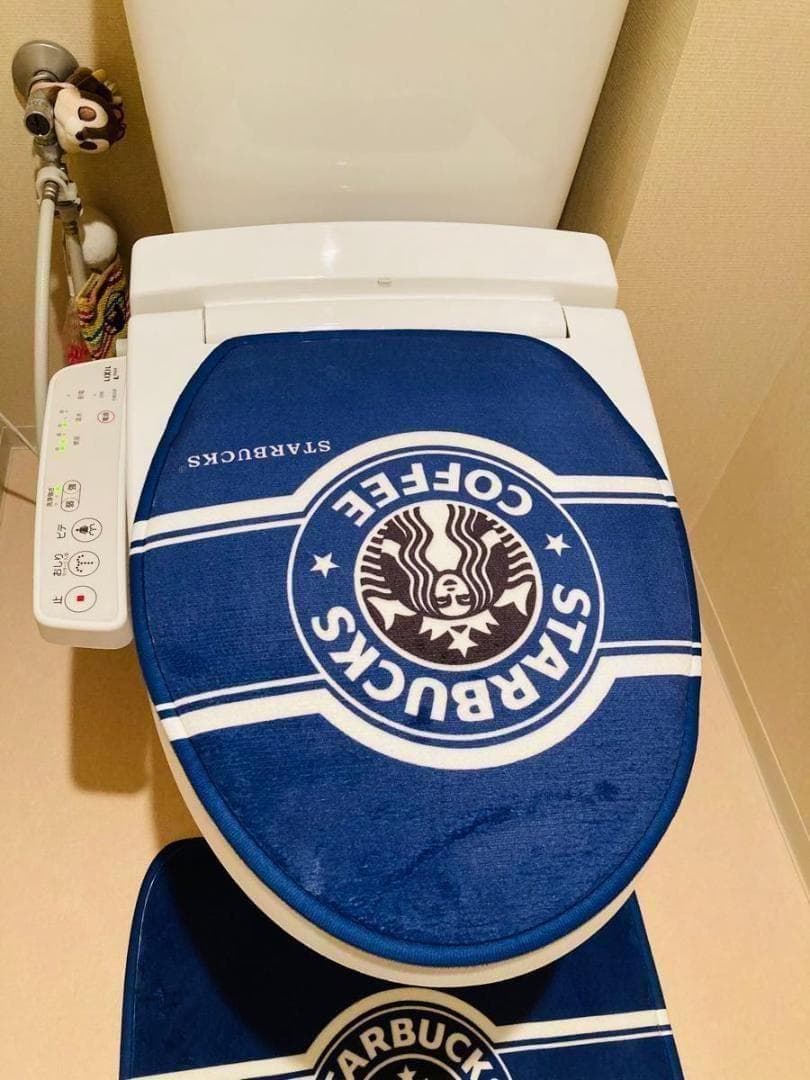 スタバ・トイレカバー&マット ダークブルー | 6枚目