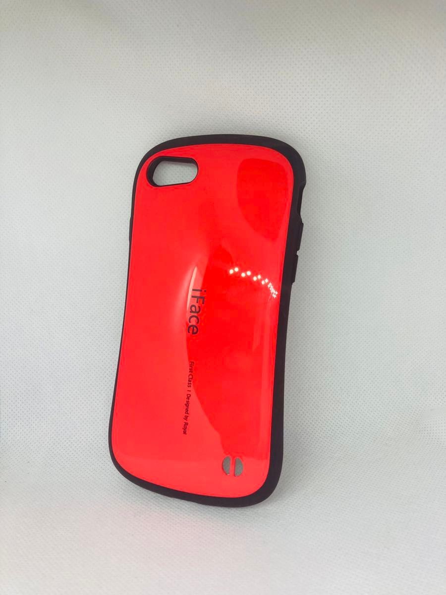 iFace アップル iPhoneSE3/SE2/7/8兼用 レッド