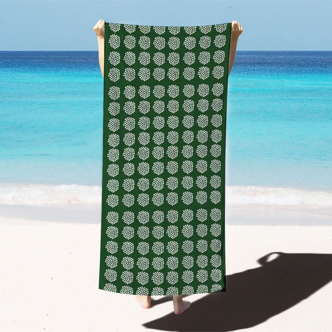 マリメッコ marimekko Puketti グリーン タオル 50×100