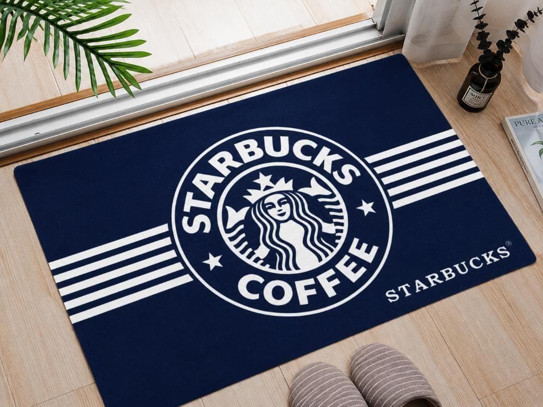 ★大人気★スタバ・マット★ダークブルー★【40センチ×60センチ】