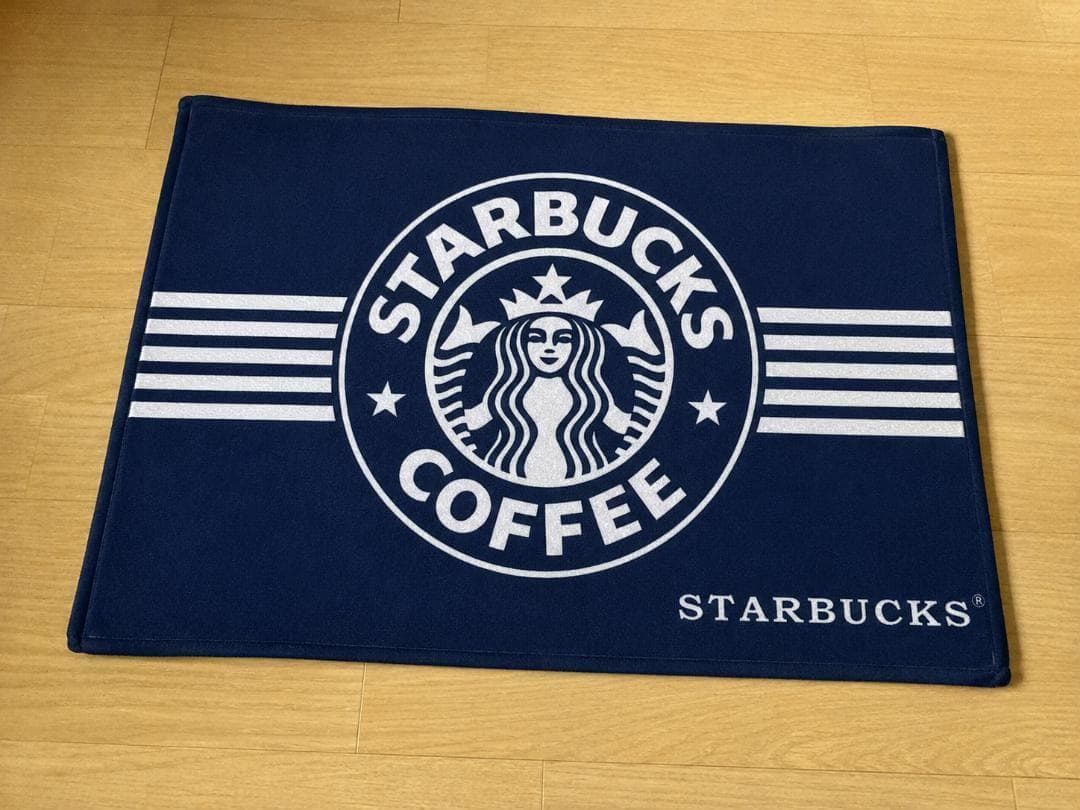 ★大人気★スタバ・マット★ダークブルー★【40センチ×60センチ】 | 2枚目