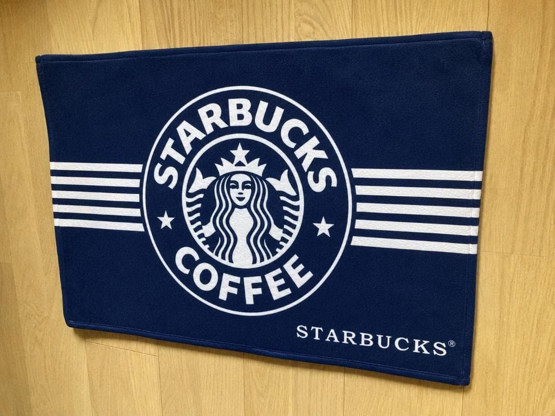 ★大人気★スタバ・マット★ダークブルー★【40センチ×60センチ】 | 5枚目
