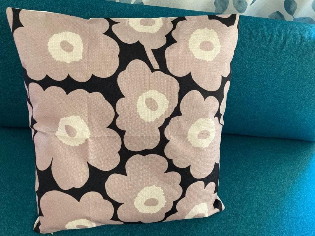 マリメッコ marimekko 座布団カバー ベージュ 45x45cm | 3枚目