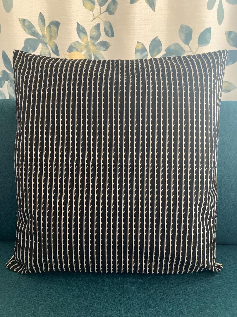 artek 座布団カバー Riviリヴァブラック 55ｘ59 cm ハンドメイド | 2枚目
