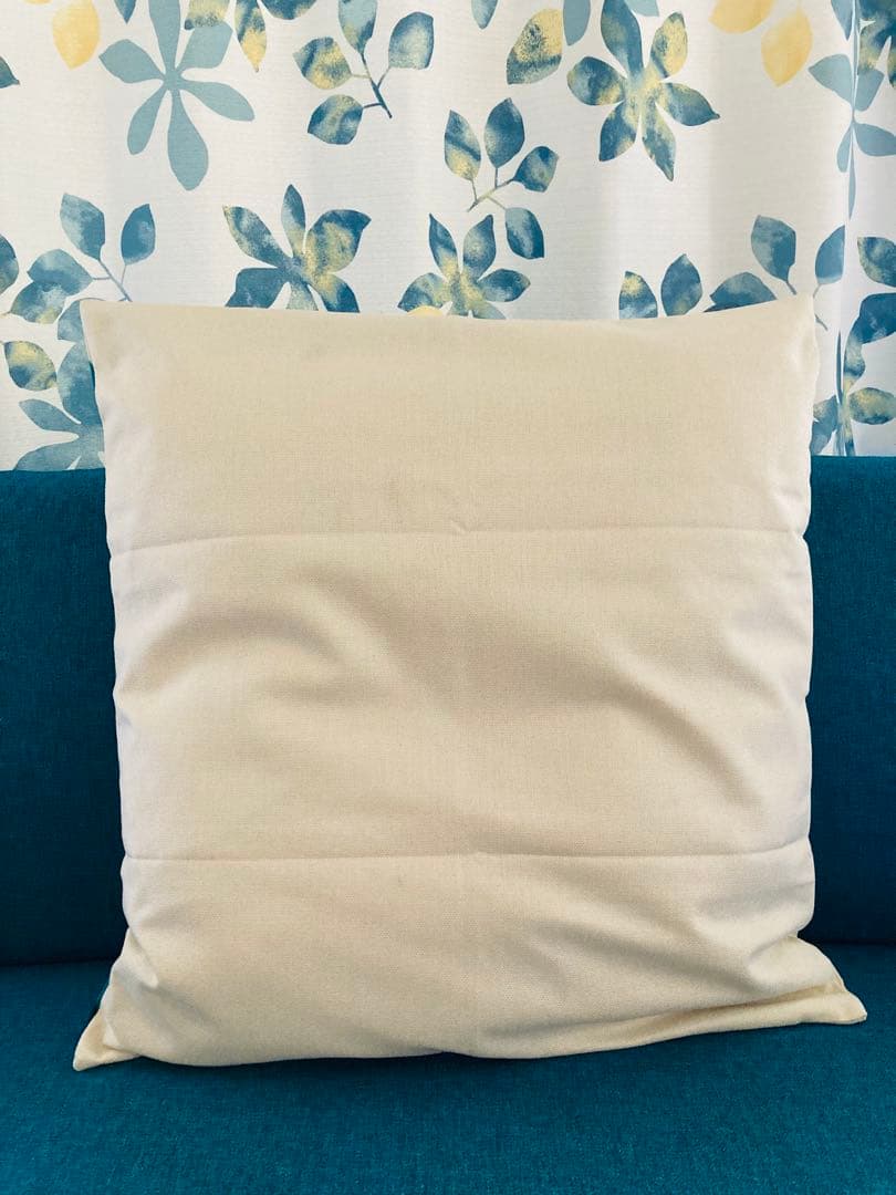 スタバ・クッション・座布団カバー 花柄グリーン【55×59】 | 6枚目