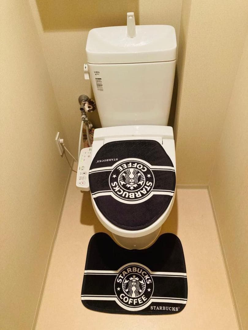 スタバ・トイレカバー&マット ブラック | 3枚目